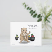 Hamster und Ninja Frucht Postkarte (Stehend Vorderseite)