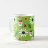 Hamster und Sonnenblumen nahtlos Kaffeetasse (Vorderseite Links)