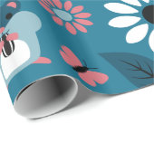Hamster und Sonnenblumen Nahtloses Muster Geschenkpapier (Rolleneckpunkt)