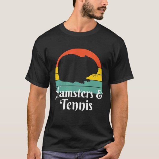 Hamster und Tennis T-Shirt (Vorderseite)
