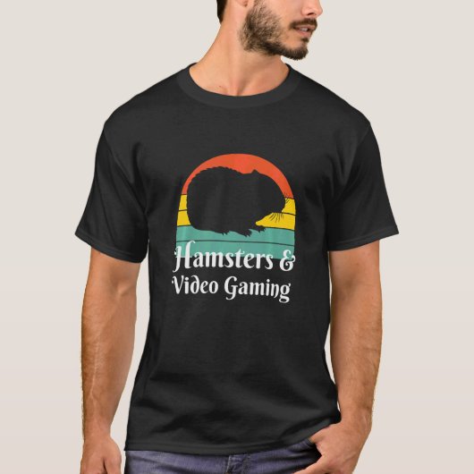 Hamster und Videospiele T-Shirt (Vorderseite)