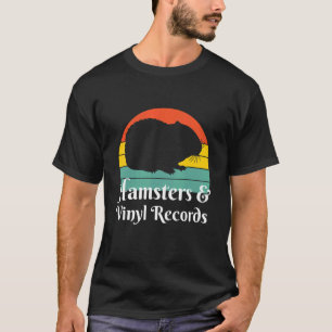 Hamster und Vinyl-Schallplatten T-Shirt