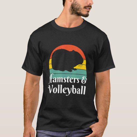 Hamster und Volleyball T-Shirt (Vorderseite)