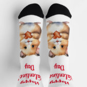 Hamster Valentine Day Crew Socks Socken (Oben)