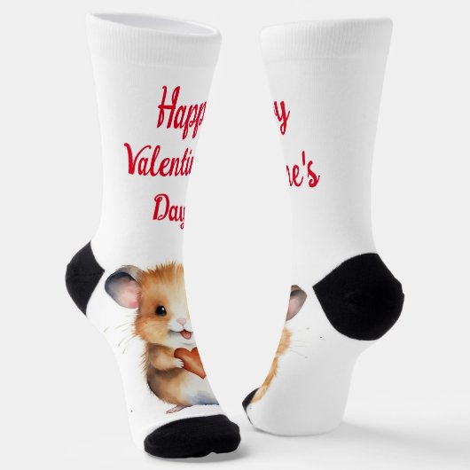 Hamster Valentine Day Crew Socks Socken (Gewinkelt)