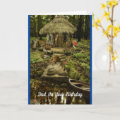 Hamster-Vater Geburtstag Karte (Gelbe Blume)