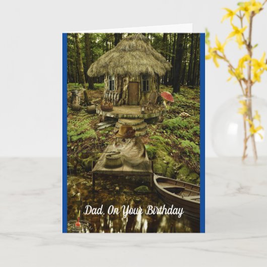 Hamster-Vater Geburtstag Karte (Gelbe Blume)