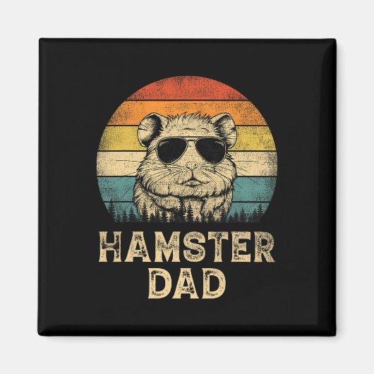 Hamster Vater Hamster liebt Daddy Vatertag Magnet (Vorne)