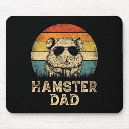Hamster Vater Hamster liebt Daddy Vatertag Mousepad (Vorne)