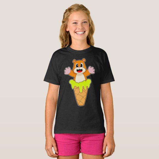 Hamster-Waffeleis T-Shirt (Vorne ganz)