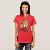 Hamster Weihnachts-Handwerker T-Shirt (Vorne ganz)