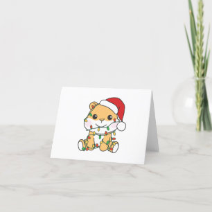 Hamster Weihnachts-Wintertiere Holiday Hamsters Feiertagskarte