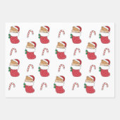 Hamster Weihnachts-Wintertiere Holiday Hamsters Geschenkpapier Set (Vorderseite 2)