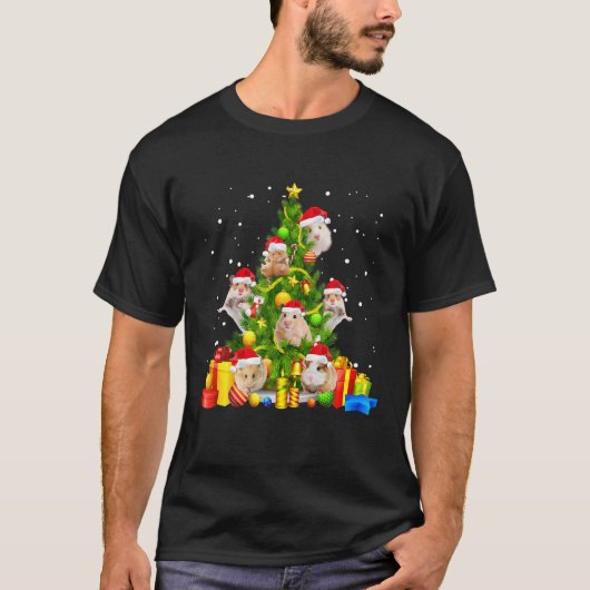 Hamster Weihnachtsbaum Geschenk X-Mas Weihnachtsma T-Shirt (Vorderseite)