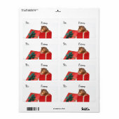 Hamster Weihnachtsgeschenk-Tag (Vorne)