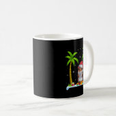 Hamster Weihnachtsmannmütze Palm Tree Beach Xmas P Kaffeetasse (VorderseiteRechts)