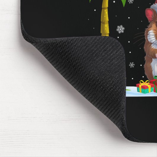 Hamster Weihnachtsmannmütze Palm Tree Beach Xmas P Mousepad (Ecke)