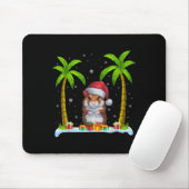 Hamster Weihnachtsmannmütze Palm Tree Beach Xmas P Mousepad (Mit Mouse)
