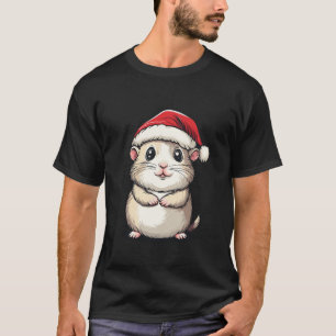 Hamster Weihnachtsmannmütze Pet Lover Boys Girls K T-Shirt