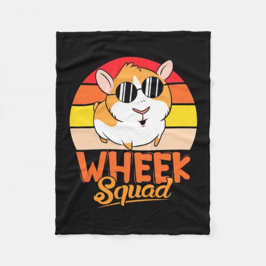 Hamster Whead Squad Fleecedecke (Vorderseite)