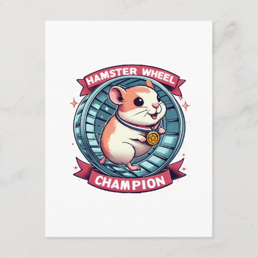Hamster Wheel Champion Begleitkarte (Rückseite)