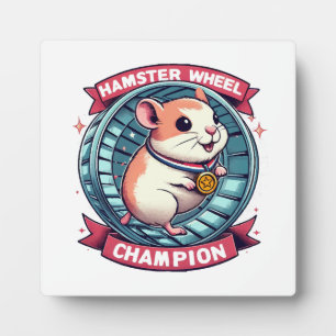 Hamster Wheel Champion Fotoplatte
