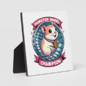 Hamster Wheel Champion Fotoplatte (Vorderseite)