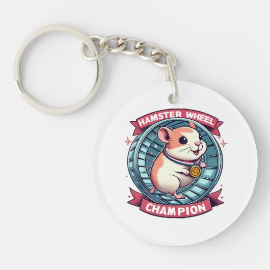 Hamster Wheel Champion Schlüsselanhänger (Vorderseite)
