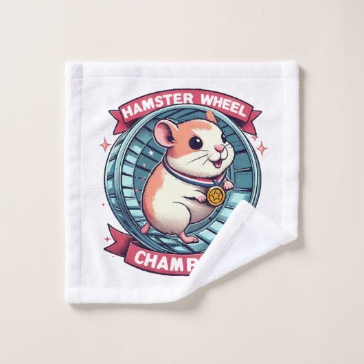 Hamster Wheel Champion Waschlappen (Waschlappen)