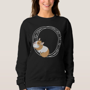 Hamster Wheel Hammy Owner Fluffy Rodent Pet 1 Sweatshirt