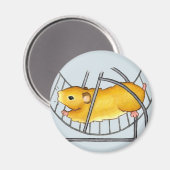 Hamster Wheel Ted Magnet (Vorderseite/Rückseite)