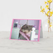 Hamster wird gut karte (Gelbe Blume)