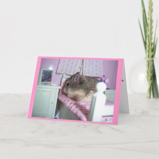 Hamster wird gut karte (Vorderseite)