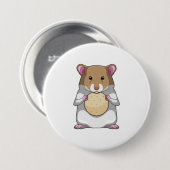 Hamster with Biscuit Button (Vorne & Hinten)