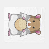 Hamster with Biscuit Fleecedecke (Vorderseite (Horizontal))