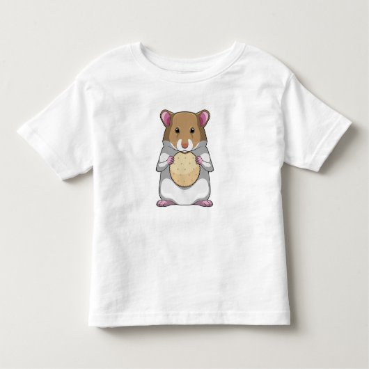 Hamster with Biscuit Kleinkind T-shirt (Vorderseite)