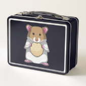 Hamster with Biscuit Metall Brotdose (Vorderseite)