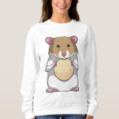 Hamster with Biscuit Sweatshirt (Vorderseite)