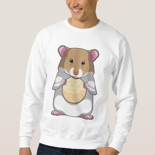 Hamster with Biscuit Sweatshirt (Vorderseite)
