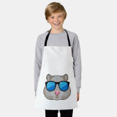 Hamster with Sunglasses Schürze (Getragen)