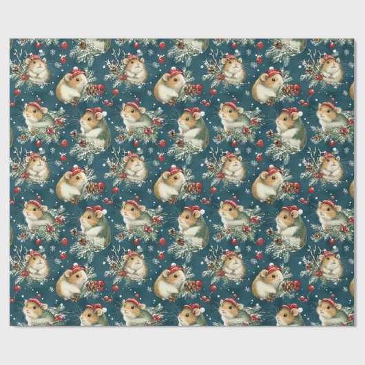 Hamster Wrapping Paper Geschenkpapier (Flach)