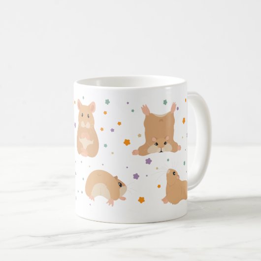 Hamster Yoga Kaffeetasse (VorderseiteRechts)