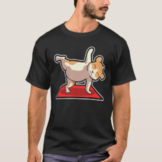 Hamster Yoga-Übungen Sport Gymnastik Ohm Herzschla T-Shirt