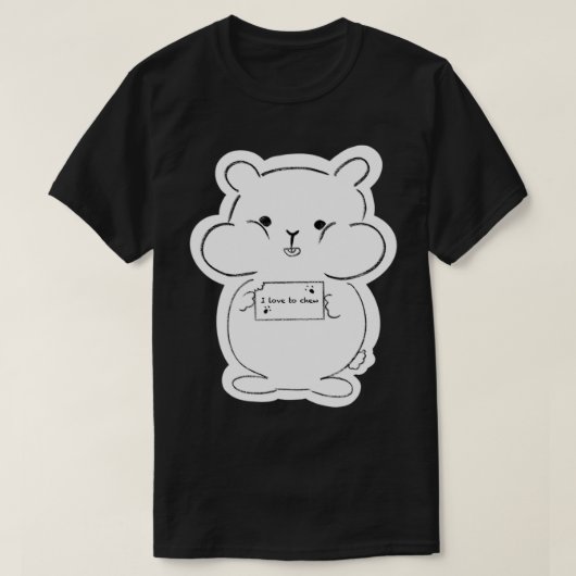 Hamsteraufkleber! T-Shirt (Design vorne)