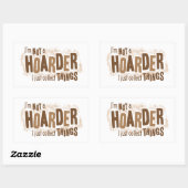 Hamsterer Rechteckiger Aufkleber (Blatt)