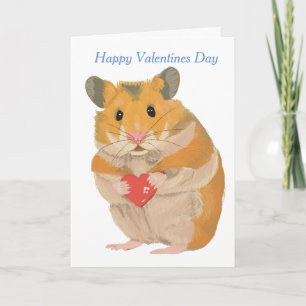 Hamsterkarte - editierbare Valentine Feiertagskarte
