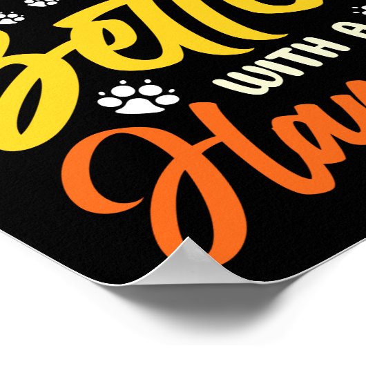 Hamsterleben ist besser mit Hamstern Poster (Ecke)