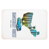 Hamsterley Forest Durham England Karte Magnet (Horizontal)