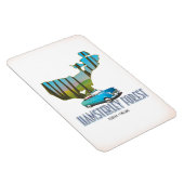 Hamsterley Forest Durham England Karte Magnet (Rechte Seite)