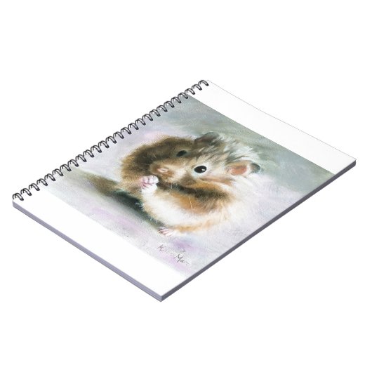 Hamsterölmalerei Notizblock (Linke Seite)